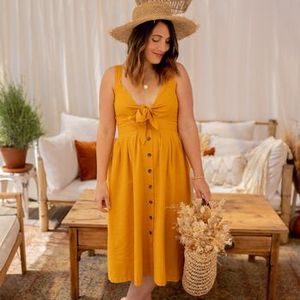 Céleste  CAMOMILLE  jurken  dames Geel