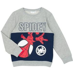 Name it  NMMJUBI SPIDEY SWEAT UNB MAR  Truien  kind Grijs