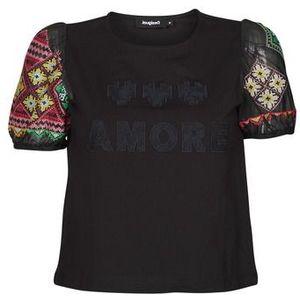 Desigual  TS_AMORE XXX  Shirts  dames Zwart