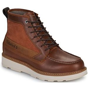 Timberland - Britton Mills - Waterdichte Laarzen - Zwart - Leer - Plat - Veters