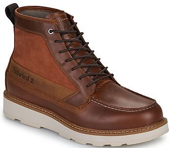 Timberland - Britton Mills - Waterdichte Laarzen - Zwart - Leer - Plat - Veters