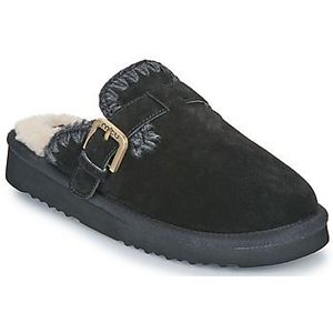 Mou  SUEDE SHEEPSKIN CLOG ESKIMO  klompen  dames Zwart