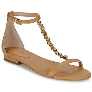 Lauren Ralph Lauren  ELISE-SANDALS-FLAT SANDAL  sandalen  dames Beige