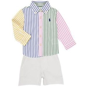 Polo Ralph Lauren  LS BD FNSHRT-SETS-SHORT SET  Setjes kind Multicolour