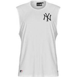 New-Era  MLB SLEEVELESS TEE NEW YORK YANKEES  Tops  heren Wit