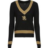 Lauren Ralph Lauren - MEREN - Trui - Zwart - V-hals - Lange Mouwen