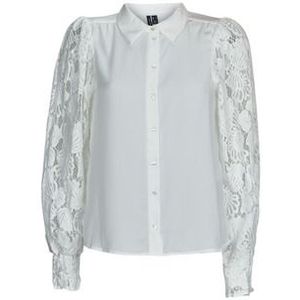 Vero Moda  VMCABENA L/S SHIRT WVN BTQ  Blouses  dames Wit