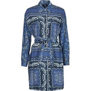 Liu Jo  ABITO CAMICIA DEN.BLUE PRINTS WASH  Jurken dames Blauw