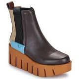 United Nude - Grip Chelsea Lo IV - Leren Instaplaars - Bruin - Platformverhoging