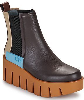 United Nude - Grip Chelsea Lo IV - Leren Instaplaars - Bruin - Platformverhoging