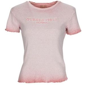Guess  SS CN EDURNE TEE  Shirts  dames Roze