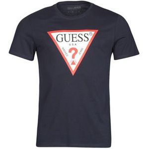 Guess CN SS ORIGINAL LOGO TEE Shirts heren Blauw