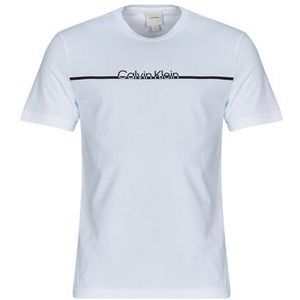 Calvin Klein Jeans  SPLIT LINE LOGO T-SHIRT  Shirts  heren Wit