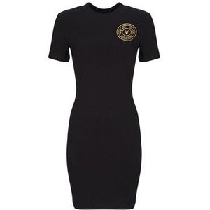 Versace Jeans Couture - Jurk - Goud/Zwart - Jersey - Korte Lengte