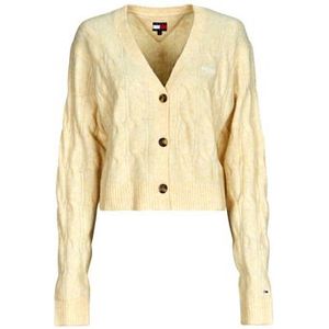 Tommy Jeans  TJW HTR CABLE CARDIGAN  Vesten  dames Beige