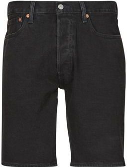 Levi's - 501 Original - Korte Jeans - Geel - 100% Katoen, Regular Fit, Rits- en Knoopsluiting, Meerdere Zakken