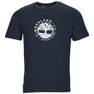Timberland  SS Refibra Logo Graphic Tee Regular  Shirts  heren Zwart