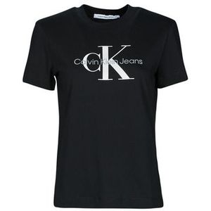 Calvin Klein Jeans  CORE MONOGRAM REGULAR TEE  Shirts  dames Zwart