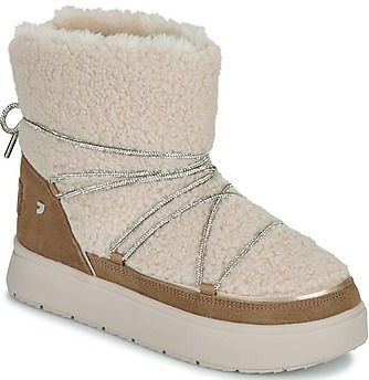 Gioseppo - Roxbury - Kuitlaarzen - Zandkleur - Imitatieschapenvacht