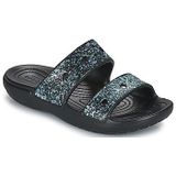 Crocs - Classic Crocs Glitter Sandal K - Sandalen - Zwart