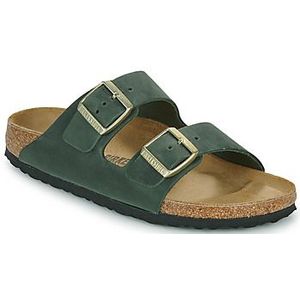 Birkenstock - Arizona BS - Sandalen - Groen - Leer - Verstelbare Banden