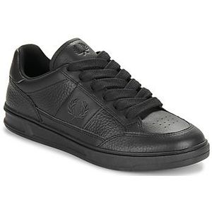 Fred Perry  B440 TEXTURED Leather  Sneakers  heren Zwart