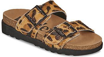 Kickers - Lisa - Teenslippers - Zwart - Leer