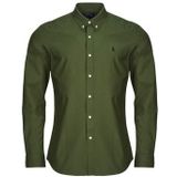POLO RALPH LAUREN - Slim Fit - Overhemd - Militair Groen - Stretchpopeline