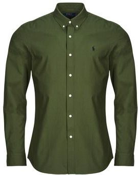 POLO RALPH LAUREN - Slim Fit - Overhemd - Militair Groen - Stretchpopeline