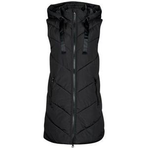 JDY  JDYSKYLAR PADDED HOOD WAISTCOAT OTW  jassen  dames Zwart