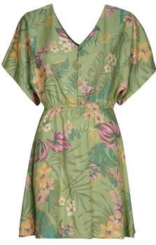 Roxy - Season Of Sun - Korte Jurk - Groen - Sportlijn-collectie