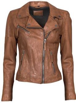 Oakwood - CLIPS 6 - Leren Jas - Bruin