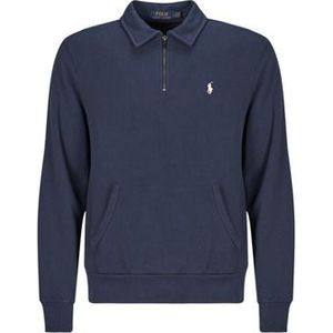 Polo Ralph Lauren - Sweatshirt - Navy - Effen - Halve Rits