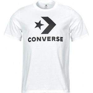 Converse  STAR CHEVRON TEE WHITE  Shirts  heren Wit
