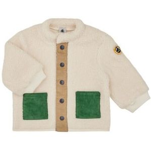 Petit Bateau - Sherpa Jas - Jongensjasje - Grijs - Sherpa - Corduroy Details