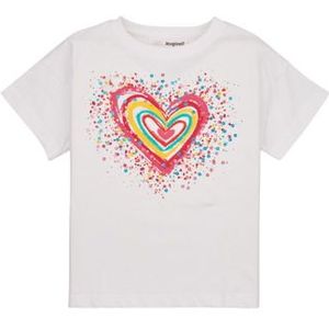 Desigual  TS_HEART  Shirts  kind Wit