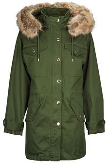 Michael Kors, Dames, Mantels, Groen, Maat: XS Katoen,