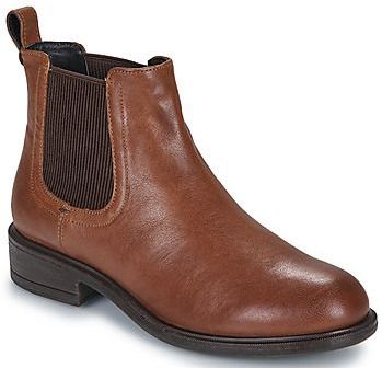 Geox - Catria - Dameslaarzen - Bruin - Hielhoogte 4 cm
