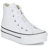 Converse  Chuck Taylor All Star Eva Lift Leather Foundation Hi  Sneakers  kind Wit