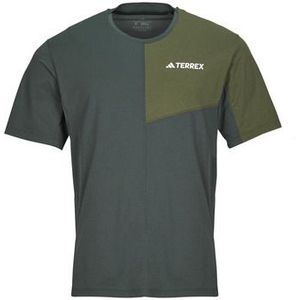 adidas - Terrex - T-shirt - Blauw - Stretchmateriaal