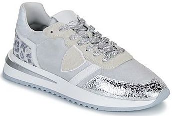 Philippe Model - Animal Metal_Argent - Sneakers - Zilver - Stof en Kalfsleer