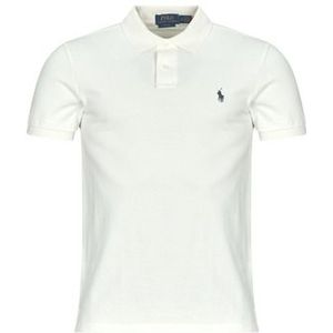 Shirt - Effen - Katoen - Slanke Pasvorm - Kwartmouw - Polokraag