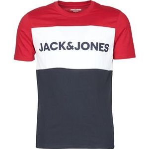 Jack &amp; Jones  JJELOGO BLOCKING  Shirts  heren Rood