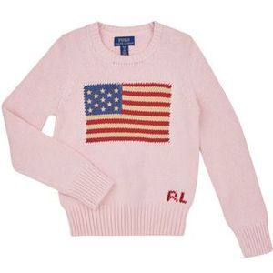 Polo Ralph Lauren  AMERICAN SWT-TOPS-SWEATER  Truien  kind Roze