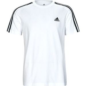 adidas Sportswear Essentials Single Jersey 3-Stripes T-shirt - Heren - Wit