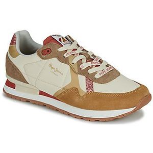 Pepe jeans  BRIT PRINT LUX W  Sneakers  dames Wit