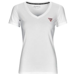Guess  SS VN MINI TRIANGLE TEE  Shirts  dames Wit