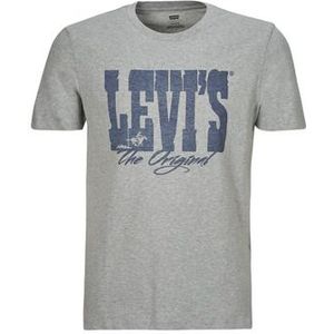 Levis  GRAPHIC CREWNECK TEE  Shirts  heren Grijs
