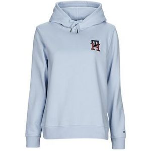 Tommy Hilfiger  REG MONOGRAM EMB HOODIE  Truien  dames Blauw