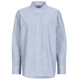 TOMMY HILFIGER Blouse  blauw / wit